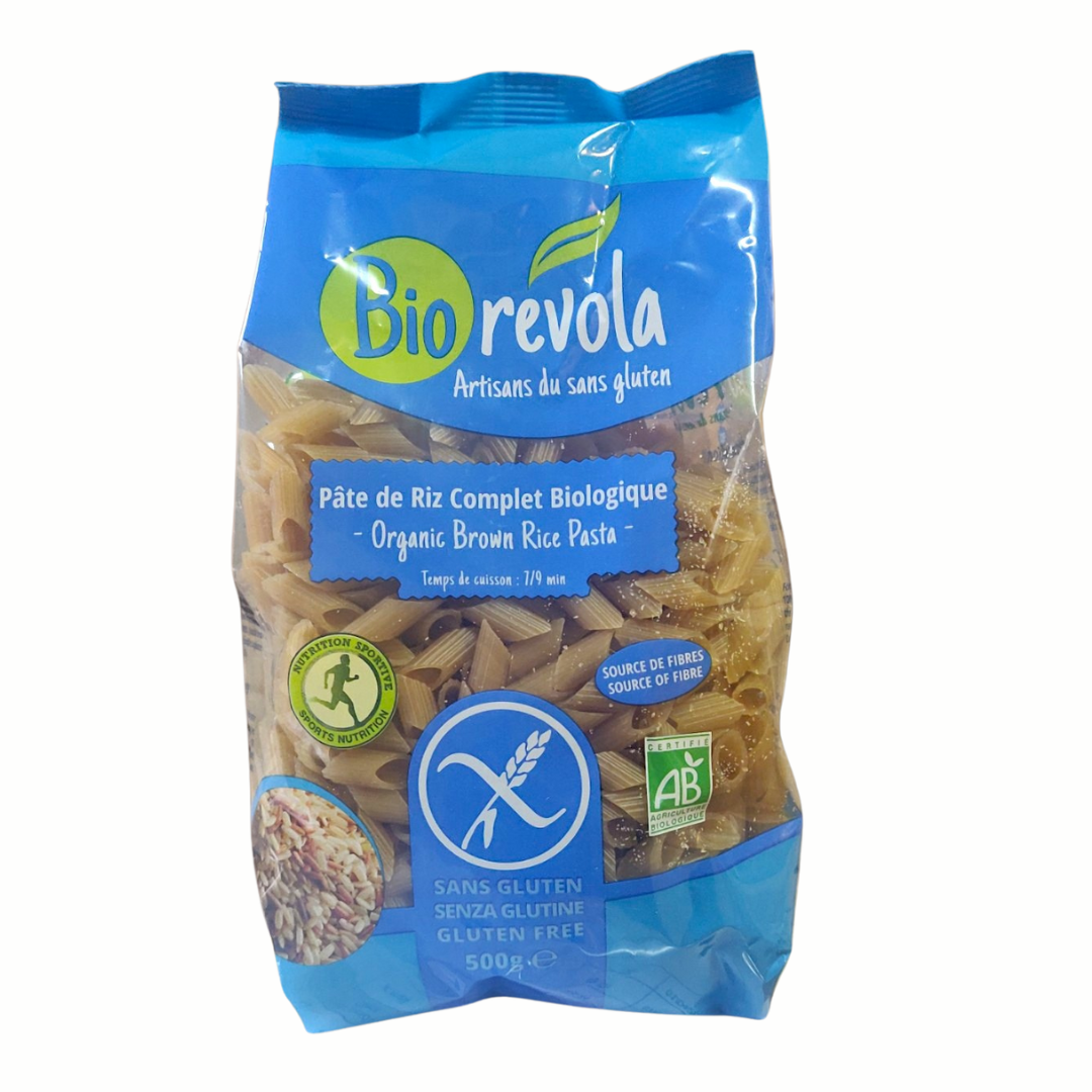 Mezze penne riz complet Bio