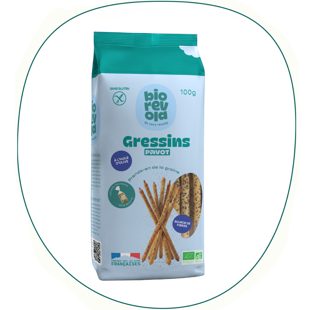 Gressins au pavot Bio